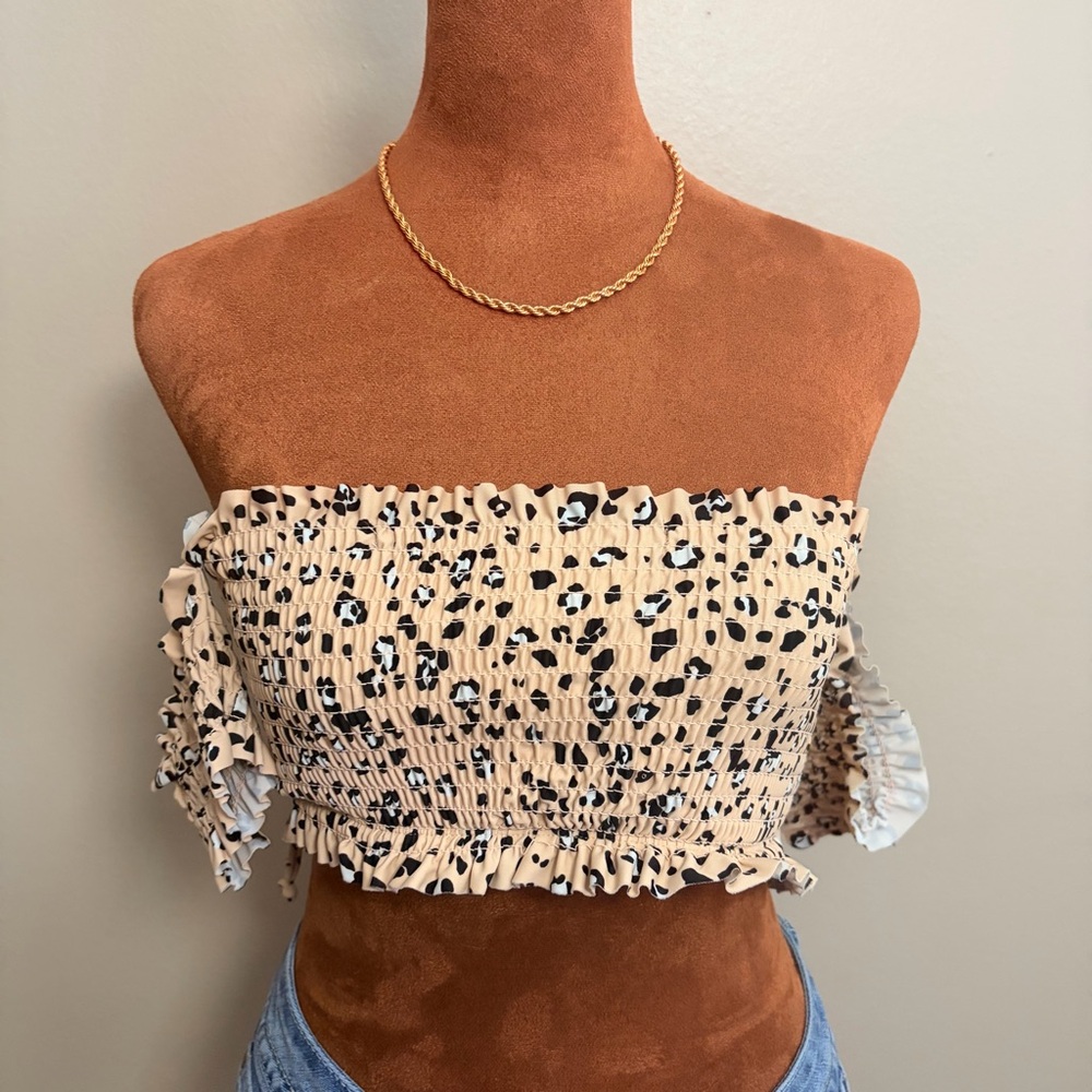 Leopard Print bikini top